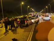 بسبب تراكم البرد - 35 اصابة بحادث طرق متسلسل في القدس